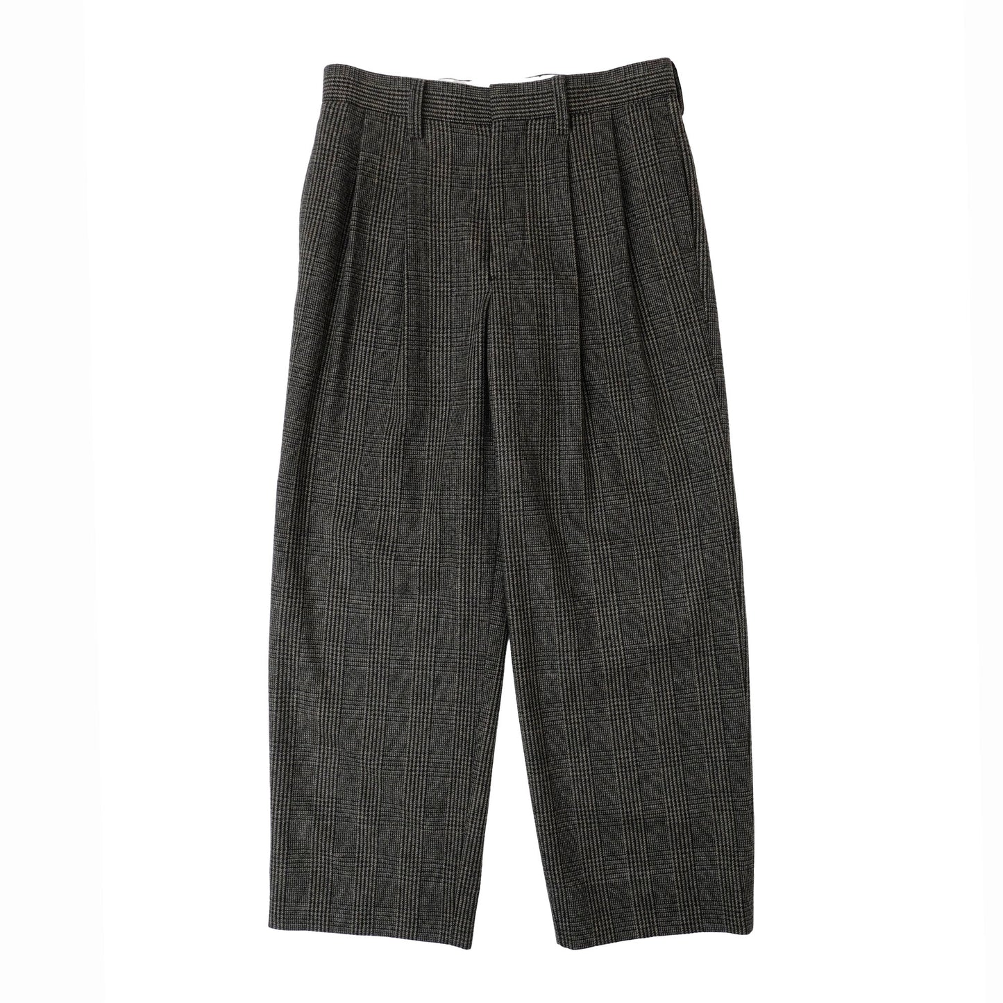 UNIVERSAL PRODUCTS　Tweed Check Wide Trousers