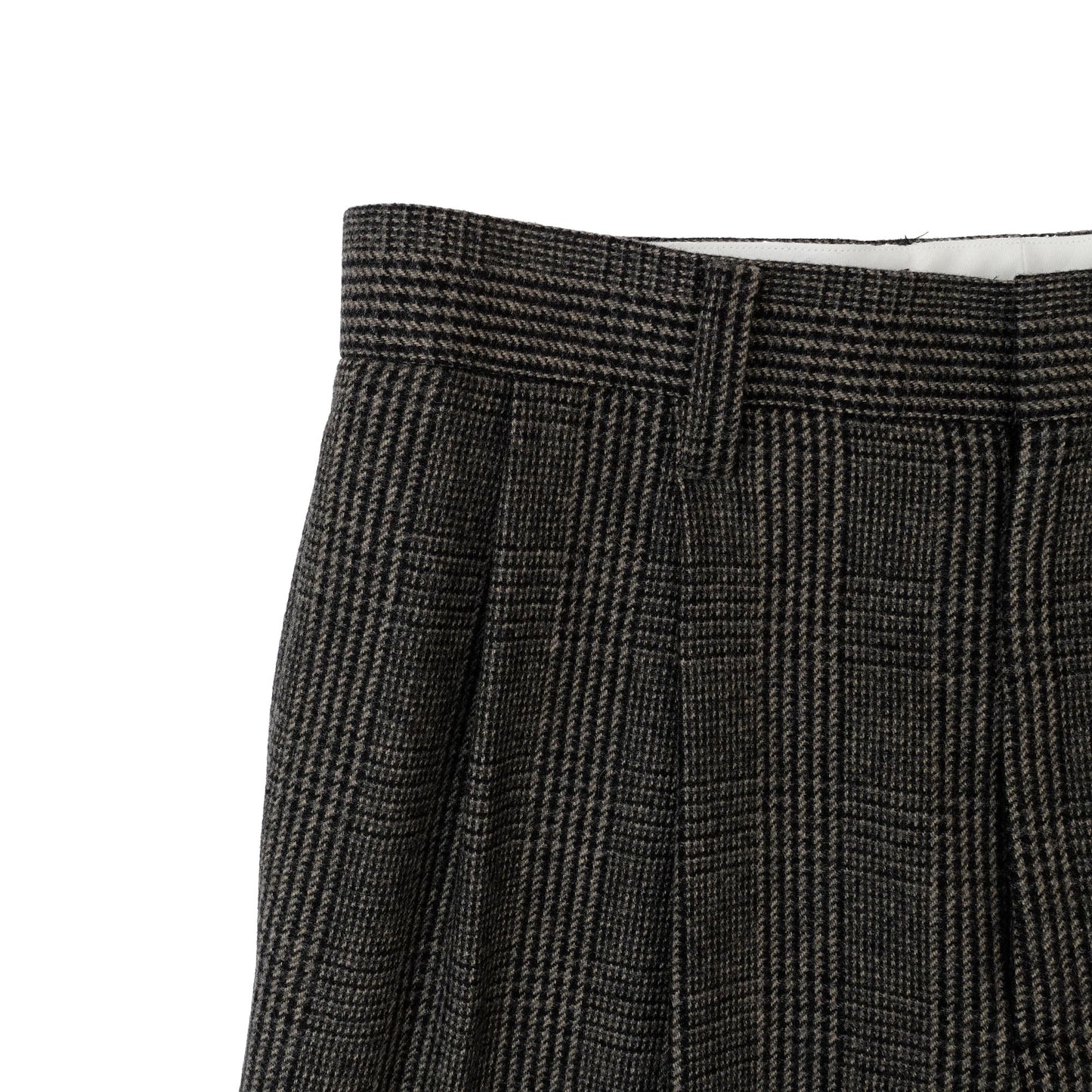 UNIVERSAL PRODUCTS　Tweed Check Wide Trousers