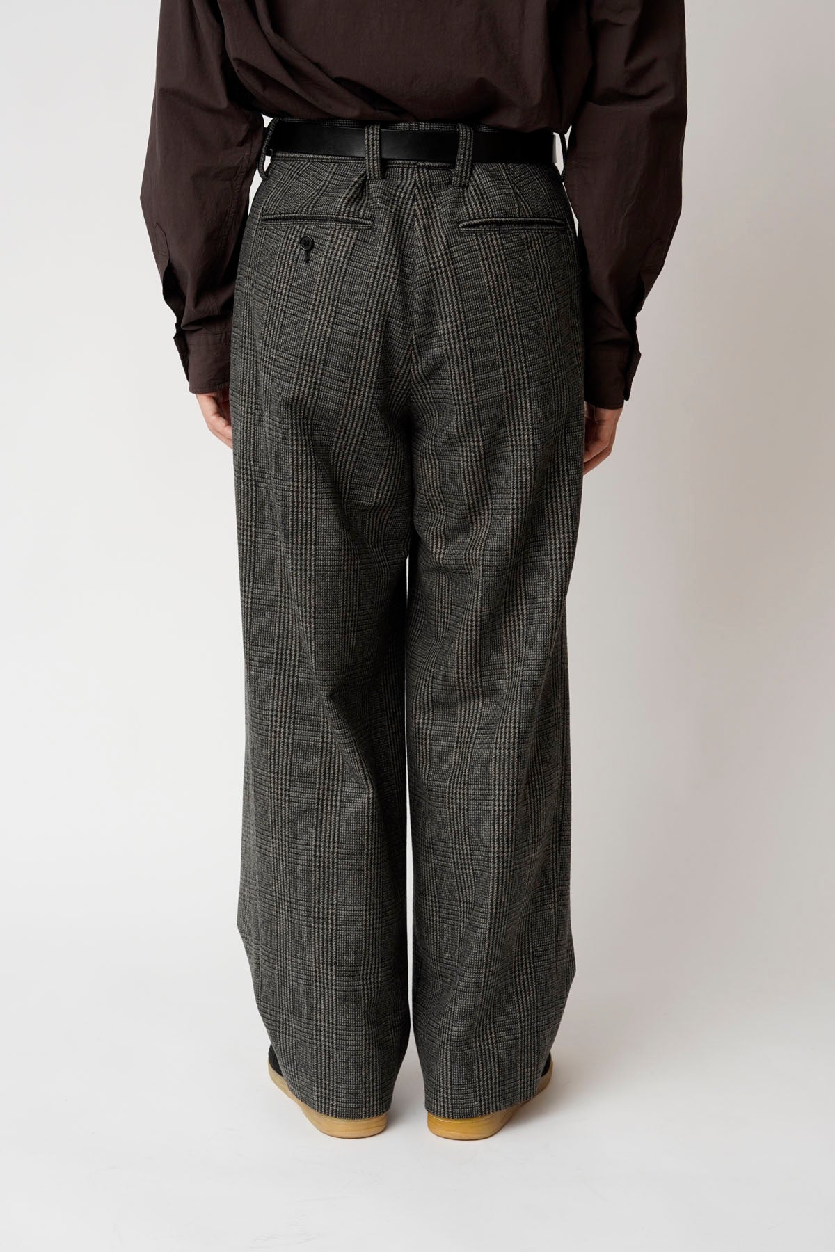 UNIVERSAL PRODUCTS　Tweed Check Wide Trousers