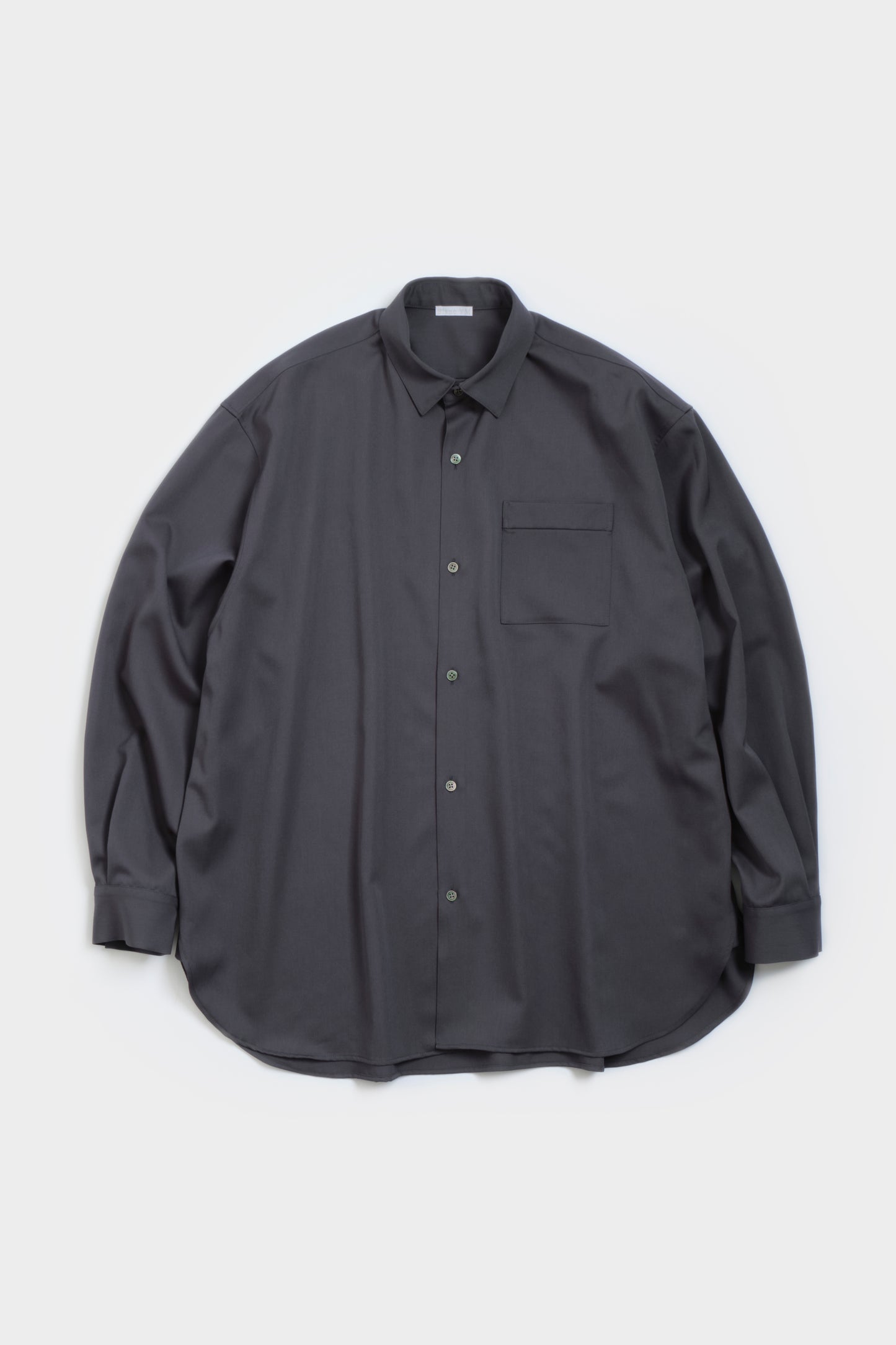 Blanc YM Wool Gabardine Wide Shirt