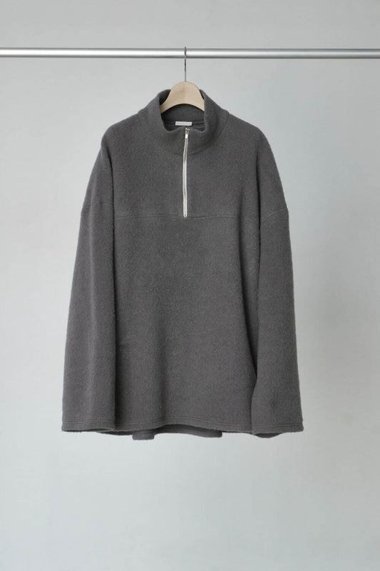 WOOL HARF ZIP PULLOVER