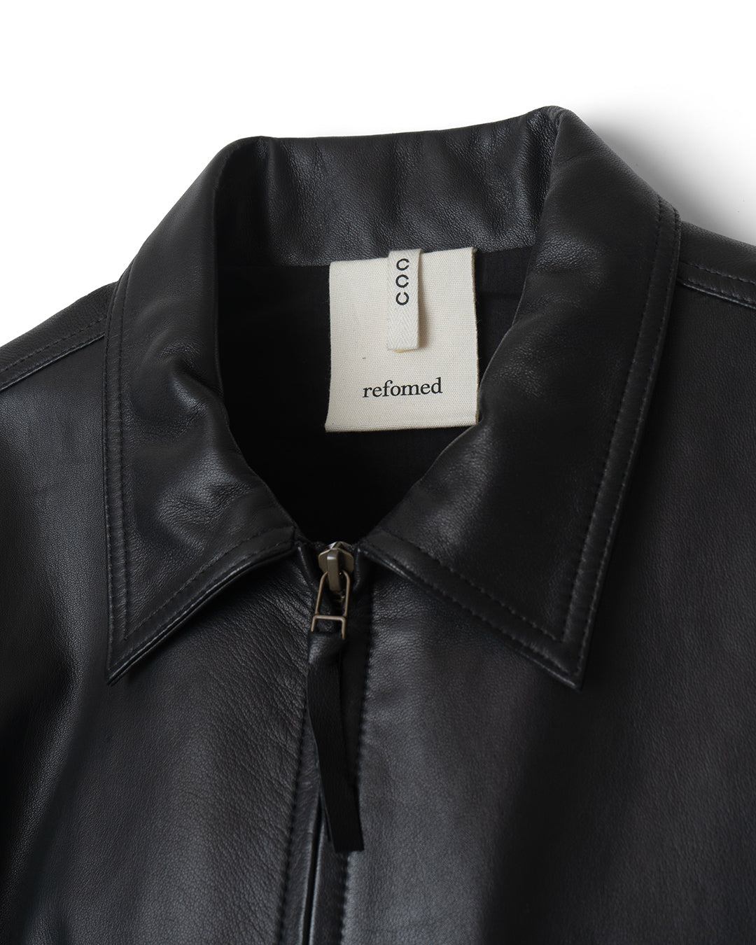 refomed CCU LEATHER WORK JACKET